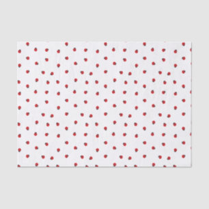 Papier de soie de soie de motif de coccinelle