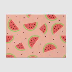 Papier de soie de soie de motif de pastèque