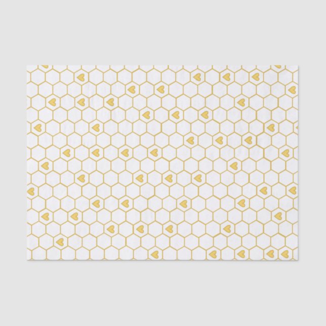 Papier de soie de soie de nid d'abeilles d'abeille (Recto)