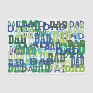 Papier de soie de soie de papa de fête des pères
