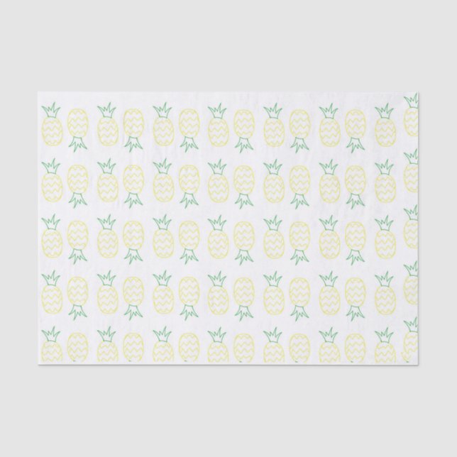 Papier de soie de soie de partie d'ananas (Recto)