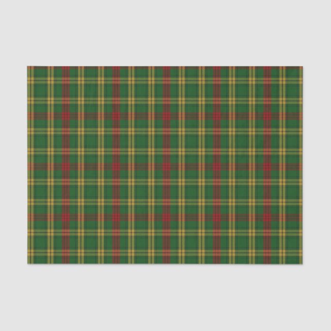 Papier de soie de soie de plaid de tartan de (Recto)