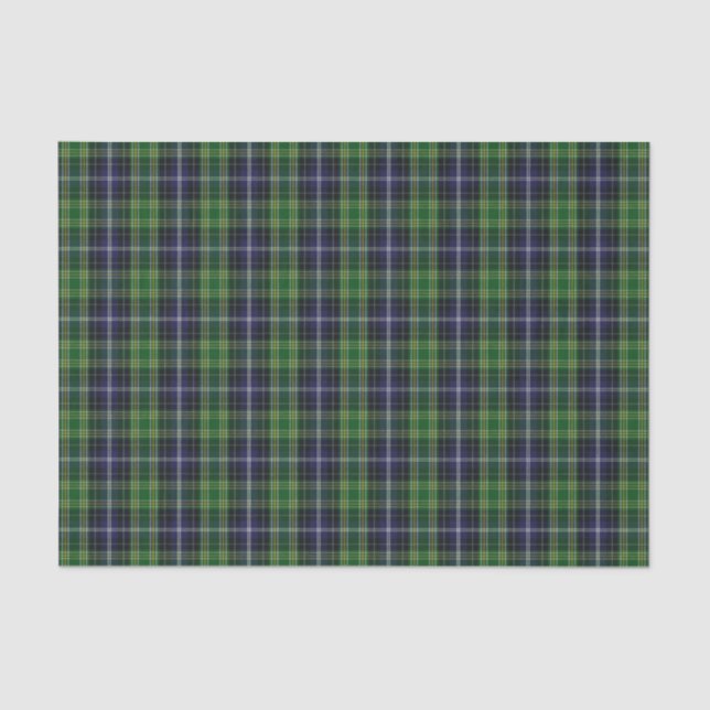 Papier de soie de soie de plaid de tartan de (Recto)