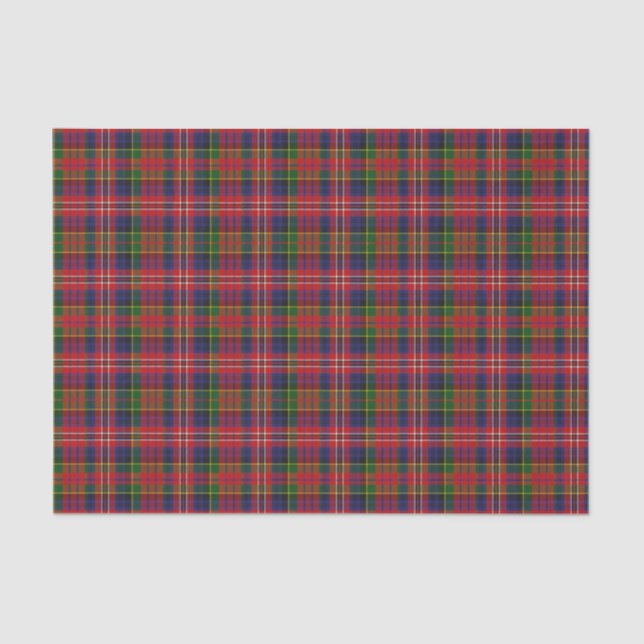 Papier de soie de soie de plaid de tartan de (Recto)