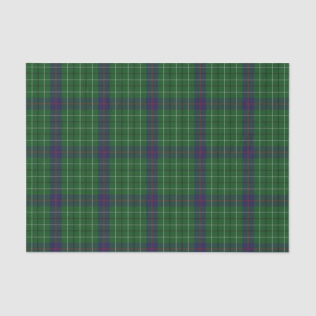 Papier de soie de soie de plaid de tartan de (Recto)