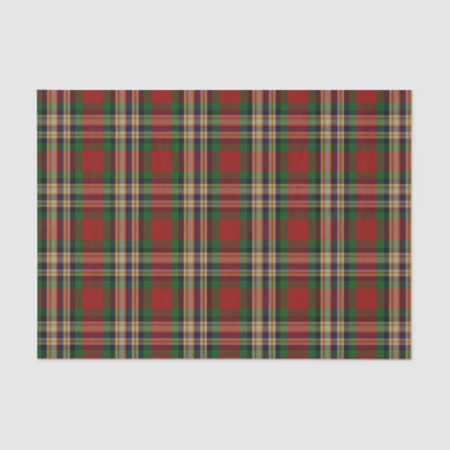 Papier de soie de soie de plaid de tartan de (Recto)