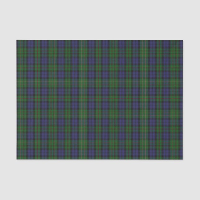 Papier de soie de soie de plaid de tartan de (Recto)