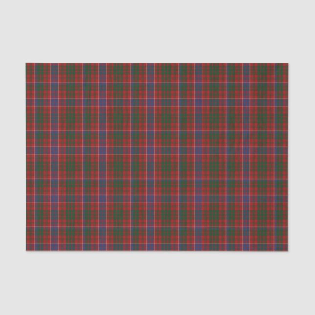 Papier de soie de soie de plaid de tartan de (Recto)
