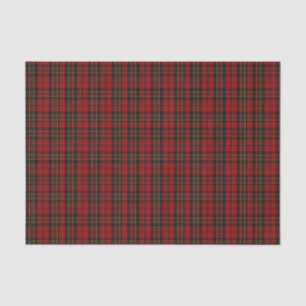 Papier de soie de soie de plaid de tartan de