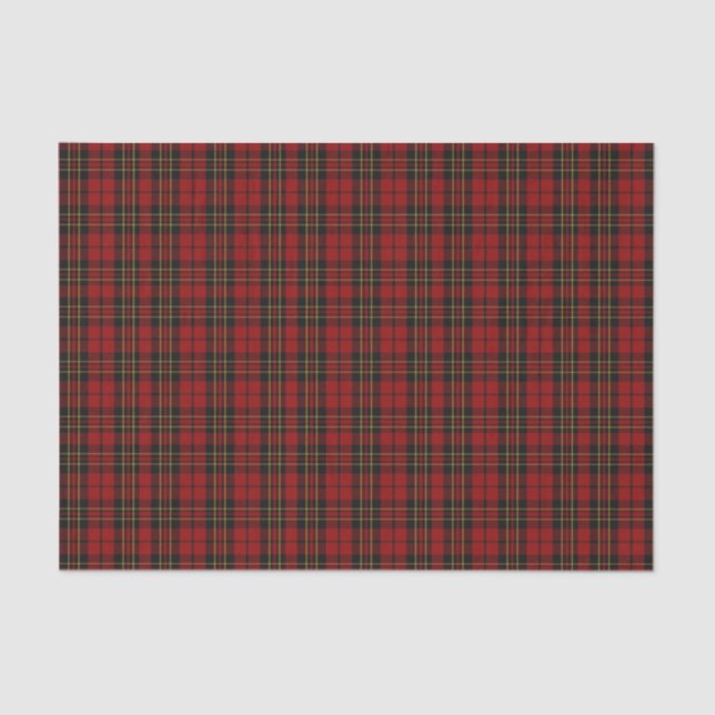 Papier de soie de soie de plaid de tartan de (Recto)