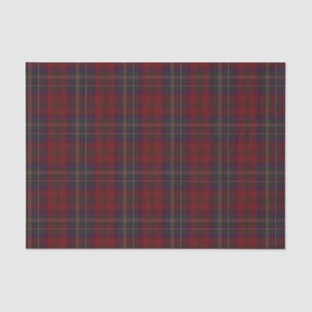 Papier de soie de soie de plaid de tartan de (Recto)