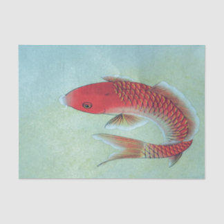 Papier de soie de soie de POISSONS