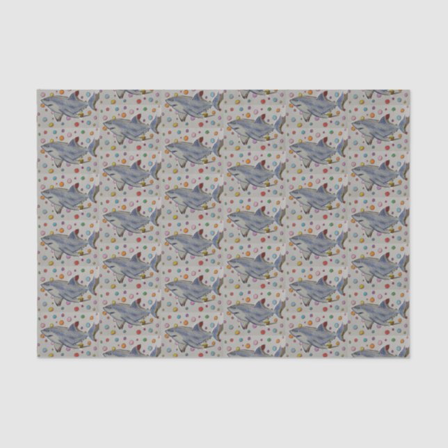 Papier de soie de soie de requin et de pois (Recto)