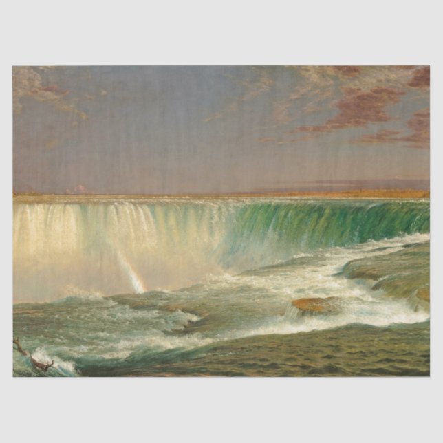 Papier de soie de soie de rivière de cascade de (Recto)