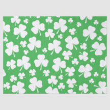 Papier de soie de soie de shamrock