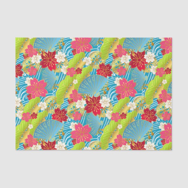 Papier de soie de soie de style de Chiyogami (Recto)