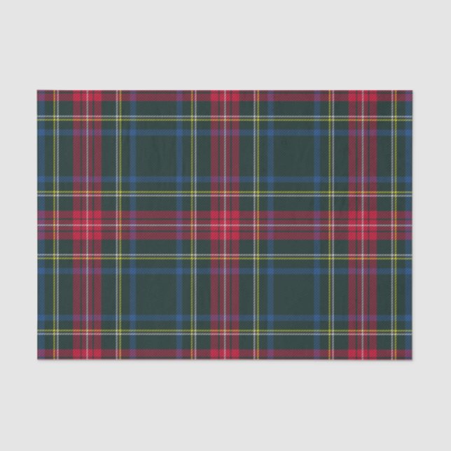 Papier de soie de soie de tartan (Recto)