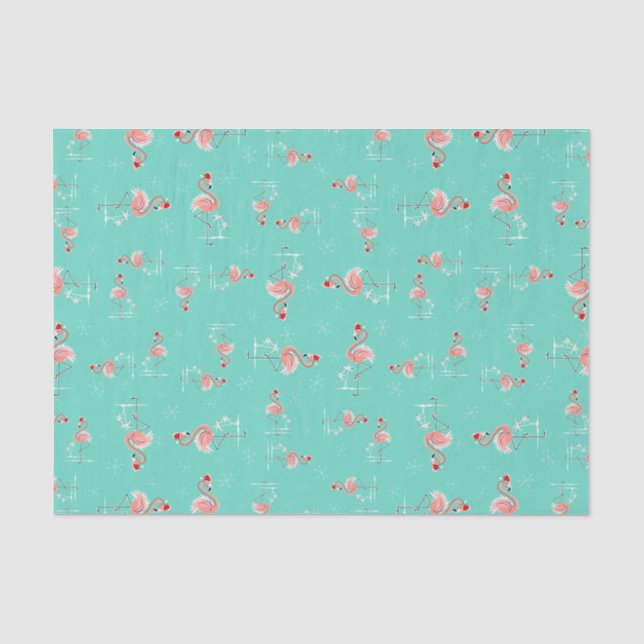 Papier de soie de soie de torsion de Flamant rose (Recto)