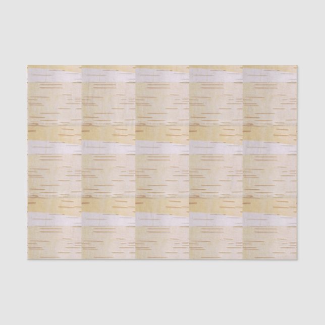 Papier de soie de soie d'écorce de bouleau argenté (Recto)