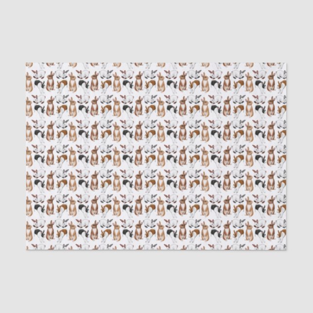 Papier de soie de soie décousu de lapins d'Itty (Recto)