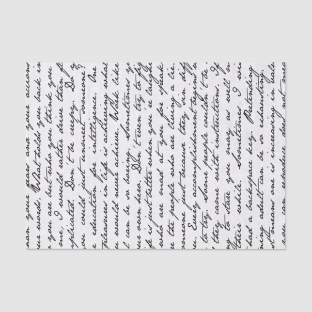 Papier de soie de soie d'écriture de manuscrit (Recto)