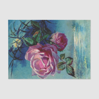 Papier de soie de soie des roses B de clair de