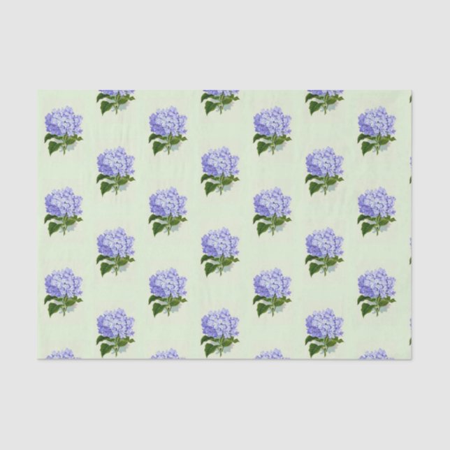 Papier de soie de soie d'hortensia (Recto)