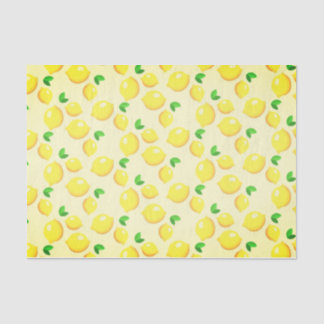 Papier de soie de soie d'impression de citron