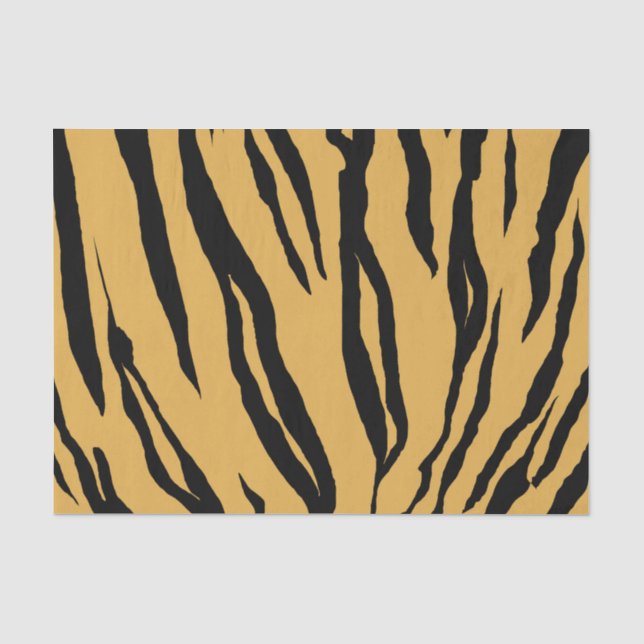 Papier de soie de soie d'impression de tigre (Recto)