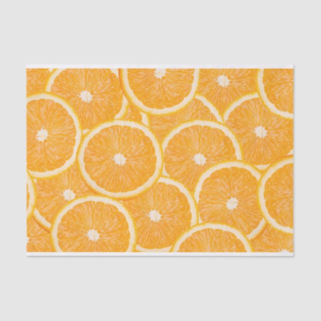 Papier de soie de soie d'oranges (Recto)