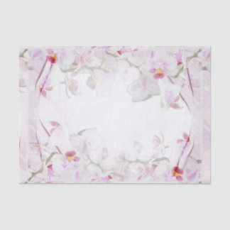 Papier de soie de soie d'orchidée