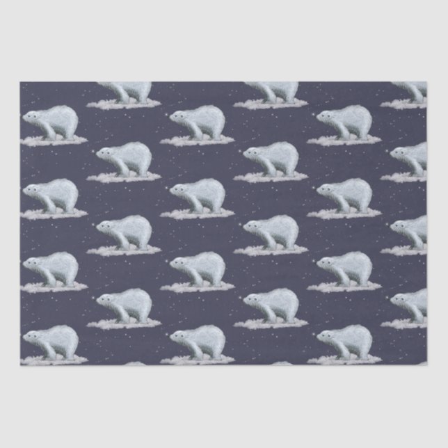 Papier de soie de soie d'ours blanc de flocon de (Recto)