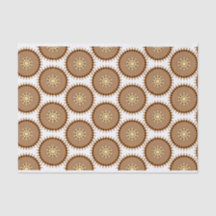 papier de soie de soie en bronze de mandala