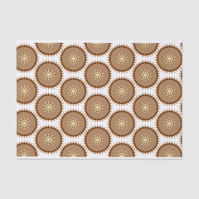 papier de soie de soie en bronze de mandala (Recto)
