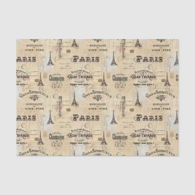 Papier de soie de soie français de cartes postales (Recto)