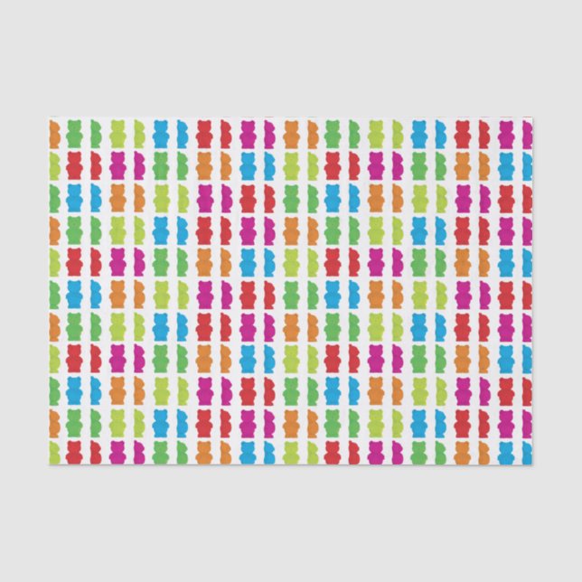 Papier de soie de soie gommeux d'ours (Recto)
