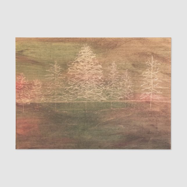 Papier de soie de soie imprimé (Recto)