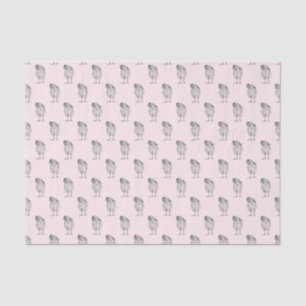Papier de soie de soie lunatique de poussin de
