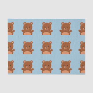 Papier de soie de soie mignon d'ours de nounours