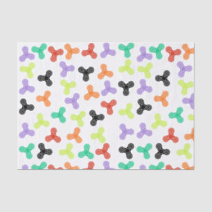 Papier de soie de soie multicolore de conception
