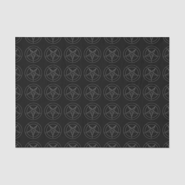 Papier de soie de soie noir de Baphomet (Recto)