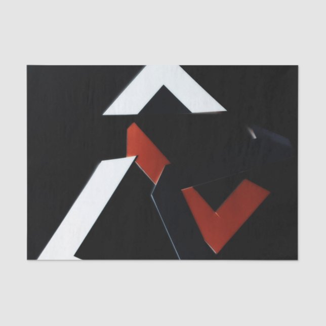 PAPIER DE SOIE DE SOIE NOIR DE ROUILLE BLANCHE (Recto)