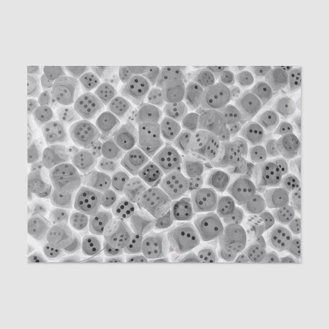 Papier de soie de soie noir et blanc d'impression (Recto)