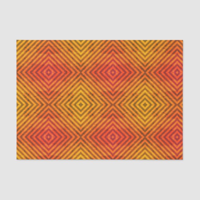 Papier de soie de soie ORANGE ET NOIR (Recto)
