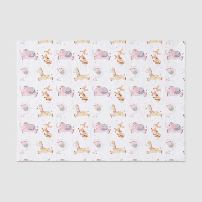 Papier de soie de soie orienté de bébé mignon (Recto)