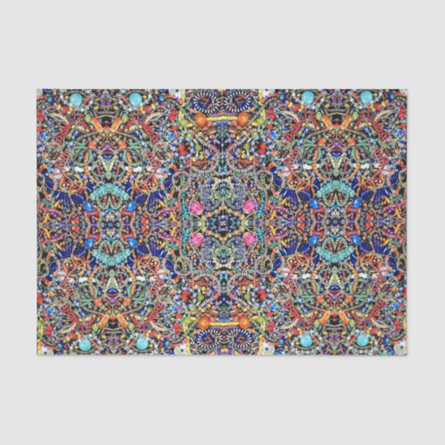 Papier de soie de soie orné de bijoux du (Recto)