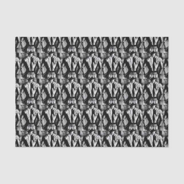 Papier de soie de soie pour l'art serré de jeans (Recto)