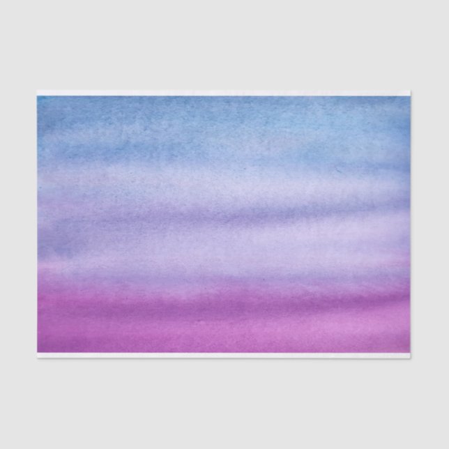 Papier de soie de soie pourpre d'aquarelle (Recto)