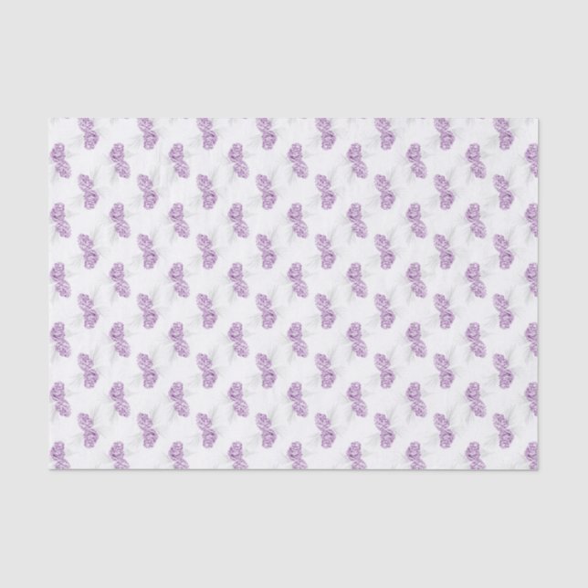 Papier de soie de soie pourpre de blanc gris de (Recto)