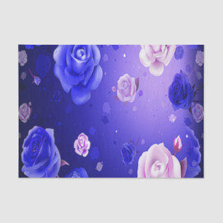 Papier de soie de soie pourpre de roses de fantôme